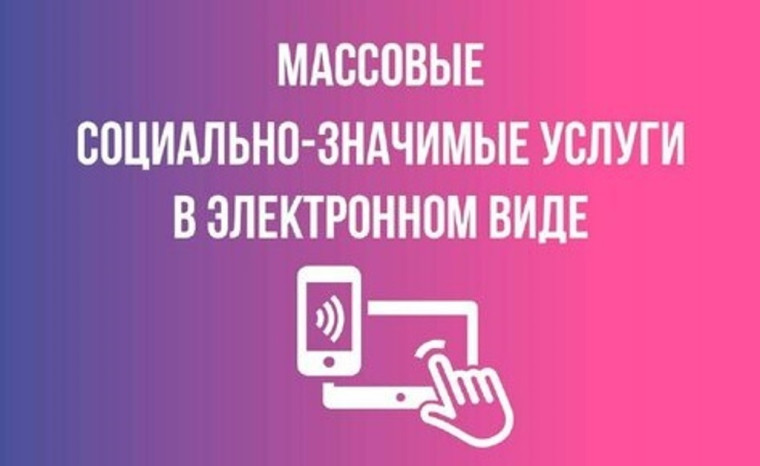 ПОЛУЧЕНИЕ МАССОВЫХ СОЦИАЛЬНО ЗНАЧИМЫХ УСЛУГ В ЭЛЕКТРОННОМ ВИДЕ.